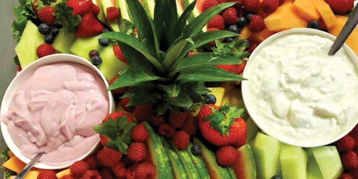 Beautifully prepared fruit platter perfect for your private party at Cheers Grille & Bar in Concord NH.