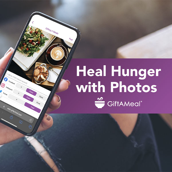 Heal hunger with photos using the Gift a Meal app at Cheers Grill & Bar in Concord NH.