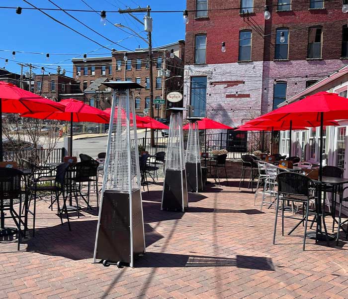 Enjoy your meal or host your party outdoors on the patio at Cheers Grille & Bar in Concord NH.