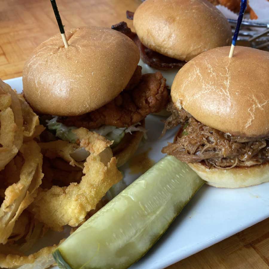 sliders for Share a Meal at Cheers Bar and Grill in Concord, CT